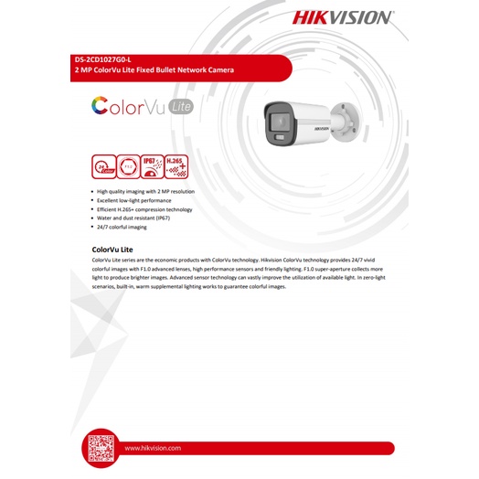 hikvision-ip-colorvu-กล้องวงจรปิด-2mp-รุ่น-ds-2cd1027g0-l-4mm-4-ตัว-ds-7104ni-q1-4p-m-1-ชุดอุปกรณ์-h2hlrj