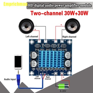 (Emprichman) เครื่องขยายเสียงสเตอริโอดิจิทัล Tpa3110 Xh-A232 30 W + 30 W 2.0