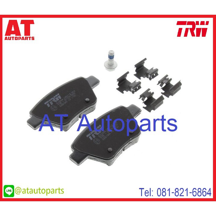 ผ้าเบรคชุดหน้า-ชุดหลัง-vw-scirocco-137-138-tdi-tsi-2-0l-2-0d-2008-gdb1550-gdb1841-ยี่ห้อ-trw-ราคาขายต่อชุด