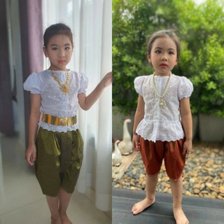 ภาพหน้าปกสินค้าชุดไทยเด็ก ชุดไทยประยุกต์ โจงกระเบน ลูกสาว เสื้อผ้าเด็ก สงกรานต์ ลอยกระทง ไปวัด ที่เกี่ยวข้อง