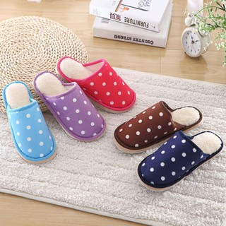 สินค้า รองเท้าใส่ในบ้านลายจุด กันลื่น slipper สลิปเปอร์ เพิ่ม 1 ไซส์จากไซส์ปกตินะคะ