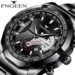 ภาพขนาดย่อของภาพหน้าปกสินค้าfngeens 001 นาฬิกาข้อมือควอทซ์ แฟชั่นสำหรับผู้ชาย จากร้าน fngeen.th บน Shopee