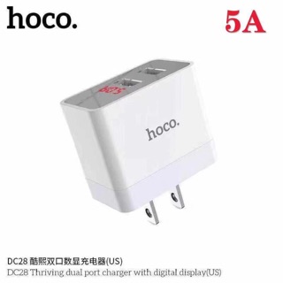 Hoco DC28 สำหรับ for L/Micro USB/Type C 2USB หัวชาร์จ+สายชาร์จ 5A พร้อมส่ง