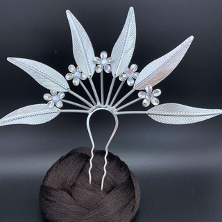 Thai hair accessories silver barrette many styles colored leaves