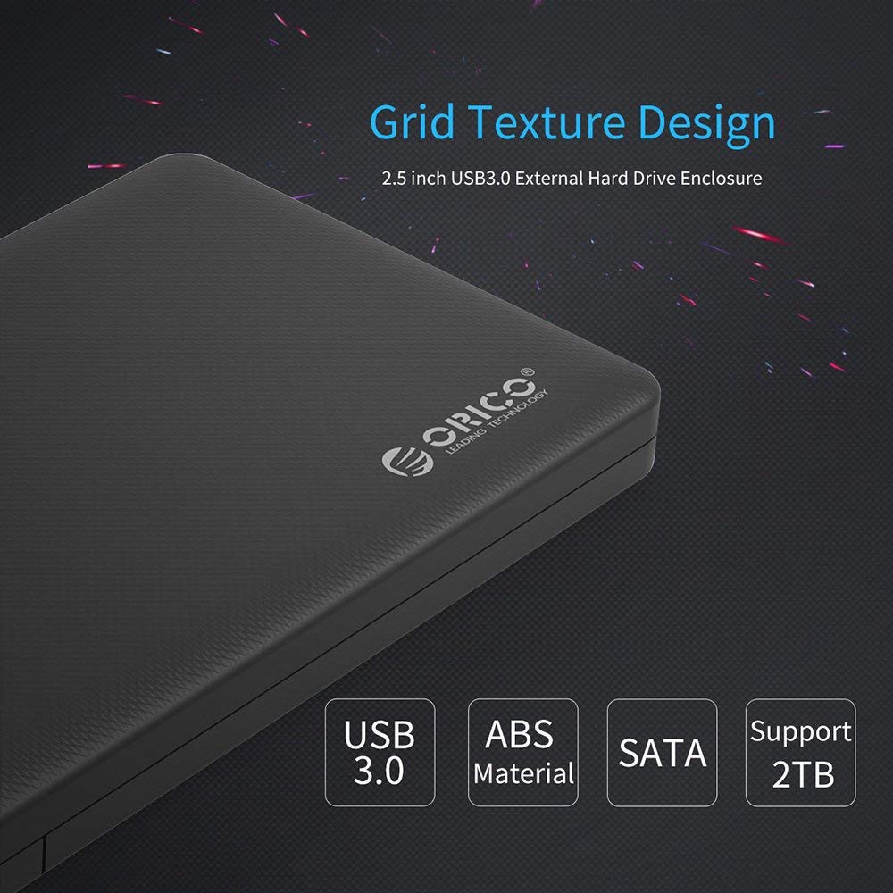 orico-2577u3-กล่องใส่-hdd-2-5นิ้ว-กล่องอ่านhdd-แปลง-sataเป็นusb3-0-กล่องเปล่าไม่รวมhdd-hard-drive-enclosure