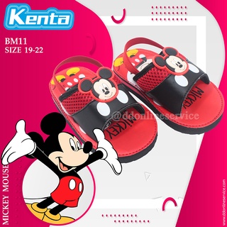 Kenta รองเท้าแตะรัดส้นเด็ก รองเท้าเด็กรัดส้น ลายมิกกี้เม้าส์ รุ่น BM11/BM11-1 สีแดง สีน้ำเงิน สีฟ้า สีชมพู ไซส์ 19-22