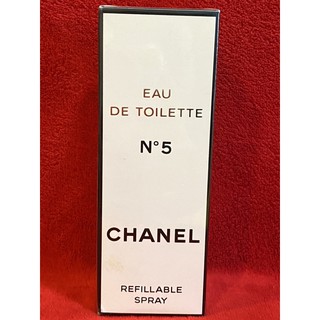 CHANEL  No.5 EAU DE TOILETTE REFILLABLE SPRAY 50 ML SEALED.