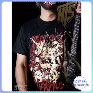 Slipknot ROCK เสื้อยืด เสื้อวง เสื้อดำ สกรีนลายอย่างดี ผ้าหนานุ่ม ไม่หดไม่ย้วย  T SHIRT S M L XL XXL