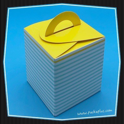 กล่องคุกกี้-กล่องขนม-กล่องของขวัญ-ฝาหูหิ้วไขว้ปิดด้านบน-น่ารักมาก-มี-3-สี-cookies-box-gift-box-แพค-10-ใบ