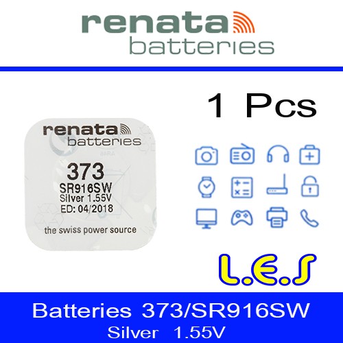 ถ่านกระดุม Renata 373 / SR916SW Watch Battery Button Coin Cell (ลดล้าง ...