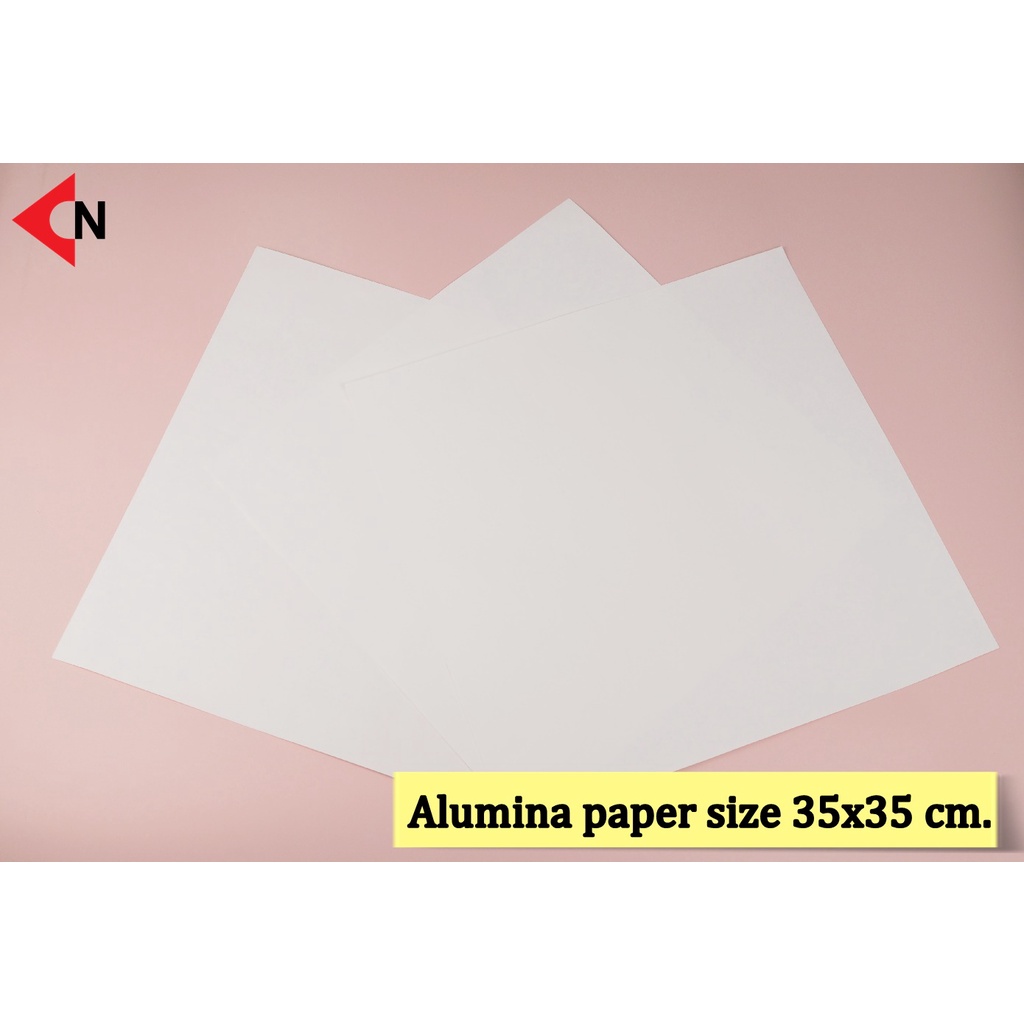 alumina-paper-size-35x35cm-แผ่นอลูมิน่าเปเปอร์กันติด