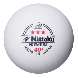 ภาพขนาดย่อของภาพหน้าปกสินค้าNittaku PLS 40+ 3 STAR PREMIUM (ITTF) สีขาว (ราคา/3 ลูก) จากร้าน u_space บน Shopee