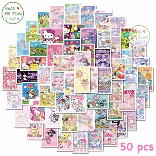 สติ๊กเกอร์ sanrio 219 ซานริโอ้ 62ชิ้น mymelody มายเมโลดี้ kuromi สติ้กเกอร์ มายเม เมโลดี้ myme คุโรมิ คิตตี้ hello kitty