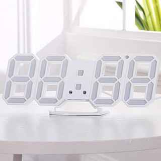 นาฬิกาดิจิตอล ตั้งโต๊ะ บอกเวลา อุณหภูมิ เห็นเด่นชัด ปรับความสว่าง 3D Digital Clock Temperature