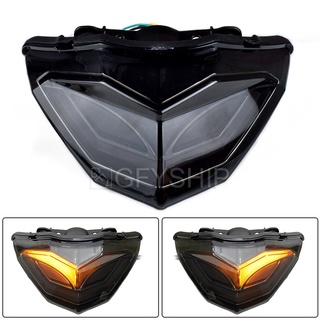 For Kawasaki Ninja 250 Ninja 300 2013 to 2017 Ninja 250 300 Ninja Motorcycle Tail Light LED Turn Signals Motorcycle Brak