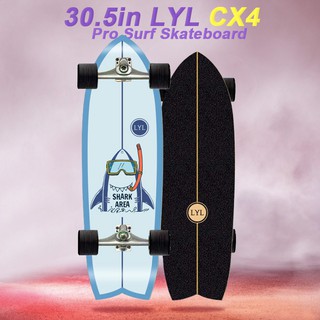 สินค้า LYL 30.5inch สเก็ตบอร์ด skateboards surf skateboard เซิร์ฟสเก็ตบอร์ด CX4 อัพเกรด surfskate สเก็ตบอร์ดผู้ใหญ่