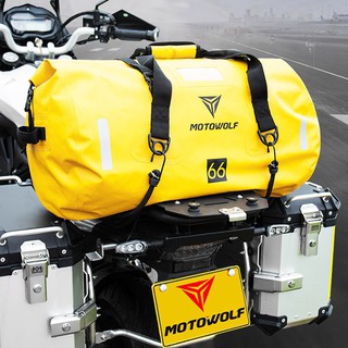 สินค้า กระเป๋าติดท้ายมอเตอร์ไซค์กันน้ำ MOTOWOLF กระเป๋ากันน้ำสำหรับนักเดินทาง  มีให้เลือก 2สี 2ขนาด 66ลิตร และ40ลิตร