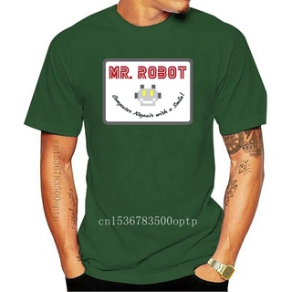 ใหม่ เสื้อยืดผ้าฝ้าย 100% พิมพ์ลายหุ่นยนต์ Mr Robot Cgodic08Enpjlf14 สุดเท่ ของขวัญวันหยุด สําหรับผู้ชาย XS-3XLเสื้อยืดอ
