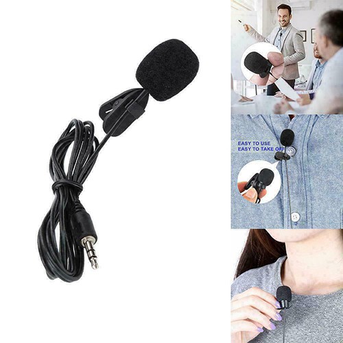 ภาพหน้าปกสินค้าLapel Lavalier ไมค์ไลฟ์สด อัดเสียง ชุดไมโครโฟน 3.5 มม. Pro 3.5mm Active Clip Mic Microphone For GoPro Camera, Computer จากร้าน aquaprothailand บน Shopee