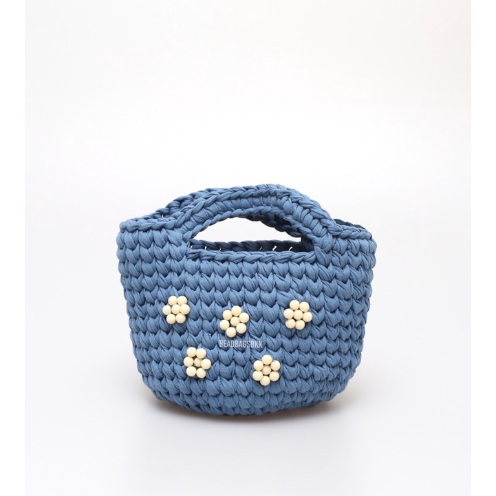 กระเป๋า-mini-cheche-ลาย-variety-daisy-knited-bag