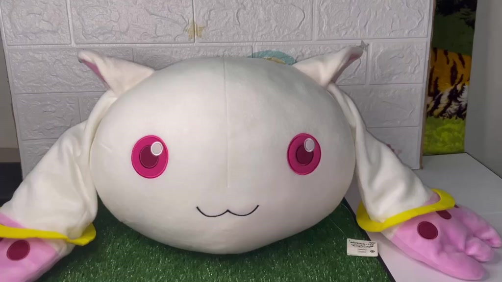 ตุ๊กตาทรงหมอน-kyubey-สาวน้อยเวทมนตร์มาโดกะ-banpresto-2012-ป้ายห้อย-puella-magi-madoka-magica-kyubey-chubby-face-cushion