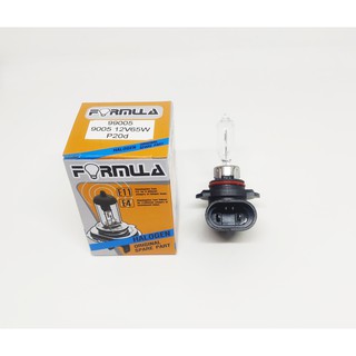 หลอดไฟ HB3 12V 65W FORMULA ( 1 หลอด ) หลอดไฟหน้าและไฟตัดหมอก