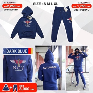 Set 1 : Hoodie &amp; Pants สี : Dark Blue