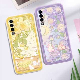 Dmy เคสโทรศัพท์มือถือ ซิลิโคนนิ่ม กันกระแทก ลายกระต่ายน่ารัก สําหรับ huawei P30 Pro P40 P20 Lite P10 plus Y7A Y6P Y7 Pro Y9 Prime 2019