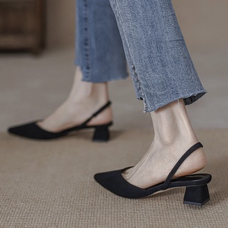 ภาพหน้าปกสินค้า2022 ใหม่ รองเท้าส้นสูง รองเท้าทำงานผู้หญิง ฝรั่งเศส ส้นสูงหัวแหลม ที่เกี่ยวข้อง