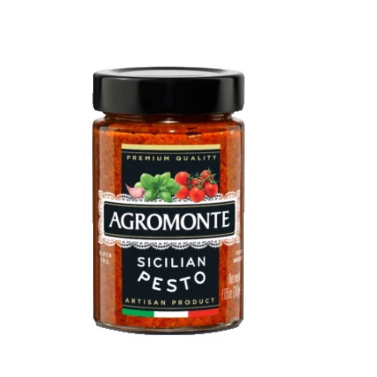 clearance-agromonte-sauce-pesto-red-sicilian-100g-ซอสเพสโต้มะเขือเทศเชอร์รี่ซิซิลีอบแห้ง