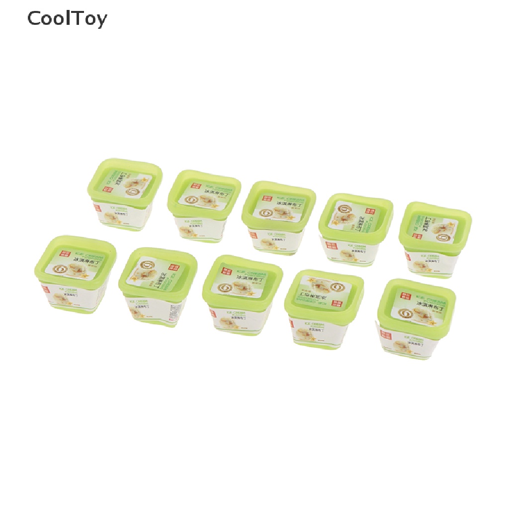 cooltoy-ถ้วยไอศกรีมซันเดียจิ๋ว-1-12-สําหรับบ้านตุ๊กตา-10-ชิ้น