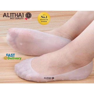 Eco ซิลิโคนหุ้มเท้า ซิลิโคนช่วยโรครองช้ำ ซิลิโคนสุขภาพ Silicone Foot Care Full Heel Sock