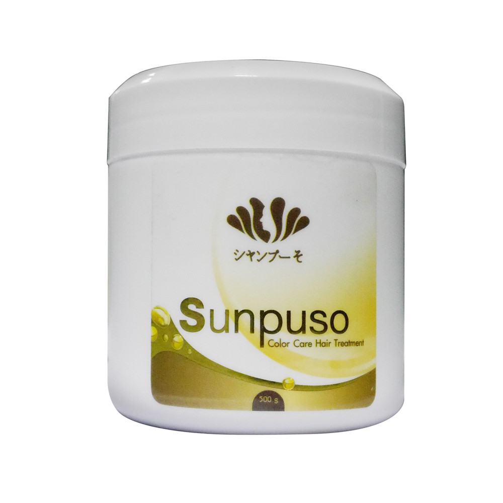 sunpuso-ซันปุโซะ-คัลเลอร์แคร์-แฮร์ทรีทเม้นท์-500มล-สำหรับผมทำสี-ทรีทเม้นท์ล็อคสีผม-บำรุงผม-ครีมหมักผม-ที่หมักผม