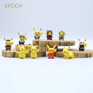 Epoch ฟิกเกอร์ หุ่นพิคาชู โปเกม่อน ขนาด 4 ซม .10 ชิ้น/ ชุด