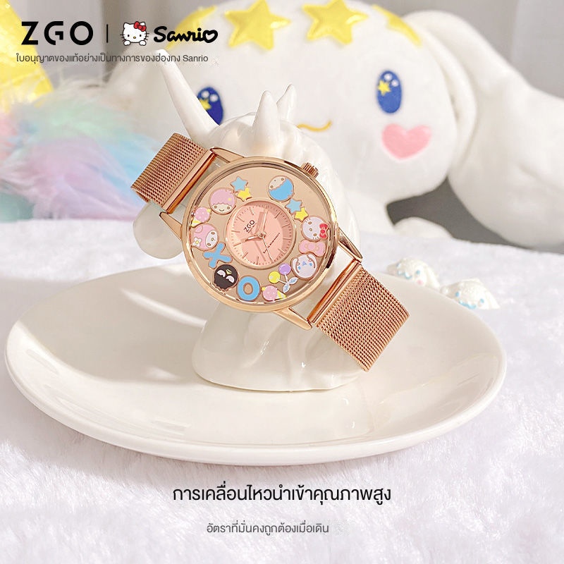 นาฟิกา-zgox-zgox-sanrio-นาฬิกาข้อมือควอตซ์แฟชั่น-กันน้ํา-หรูหรา-สําหรับผู้หญิง