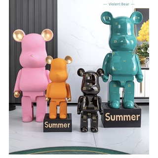 รูปปั้นกระปุกออมสิน bearbrick งานสั่งทำ ของแต่งบ้านรูปปั้นหมี