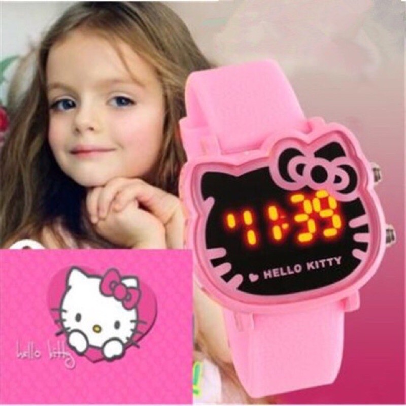 นาฬิกาคิตตี้-พร้อมส่ง-ระบบดิจิตอล-hello-kitty