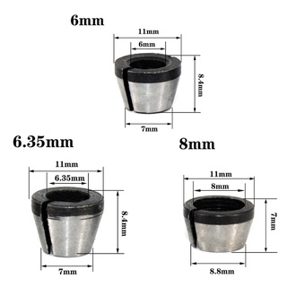 Com* 6 มม. 6.35 มม. 8 มม. Collet Chuck อะแดปเตอร์กับน็อตแกะสลักเครื่องตัดแม่นยําไฟฟ้า