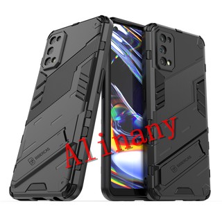 เคส Realme 7 Pro Case Shockproof พลาสติกแบบแข็ง Armor Stand Phone Casing Realme 7 Pro 7Pro Back Cover