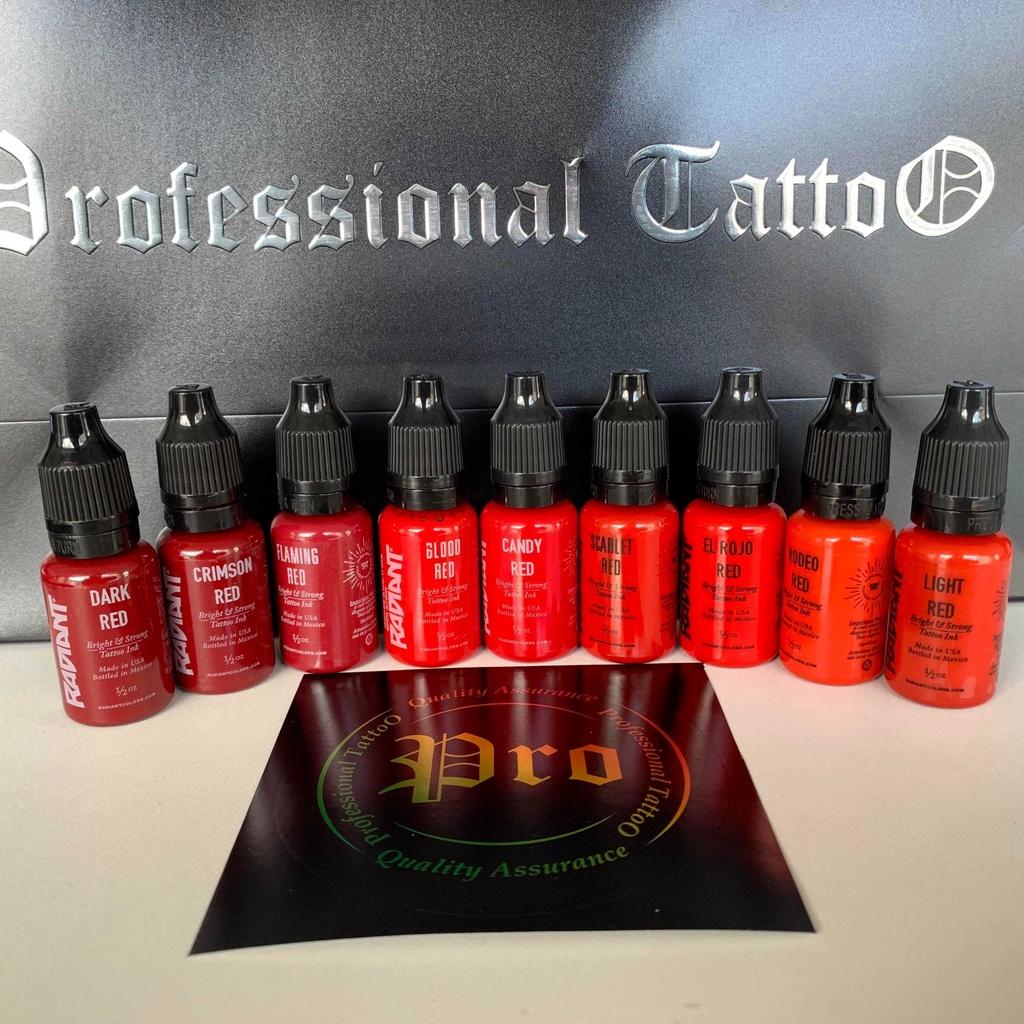 Radiant Colors Tattoo Ink 1/2 oz RED Orange Shopee Thailand