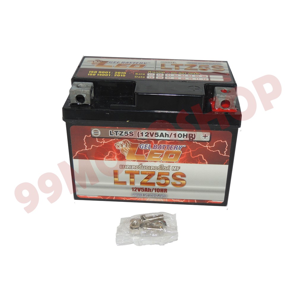 แบตเตอรี่รถมอเตอร์ไซค์-12v5ah-10hr-battery-leo-ราคาถูก