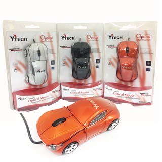 สินค้า เม้าส์ Optical Mouse USB Y-Tech รุ่น YT-5070 รูปรถสปอร์ต สีจัดตามใจคนขายครับ