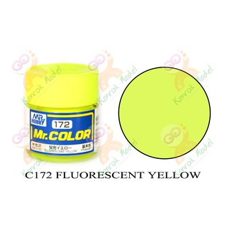 ภาพหน้าปกสินค้าสีสูตรทินเนอร์ Mr.hobby Mr.color C172 Fluorescent Yellow Semi Gloss 10ml ที่เกี่ยวข้อง