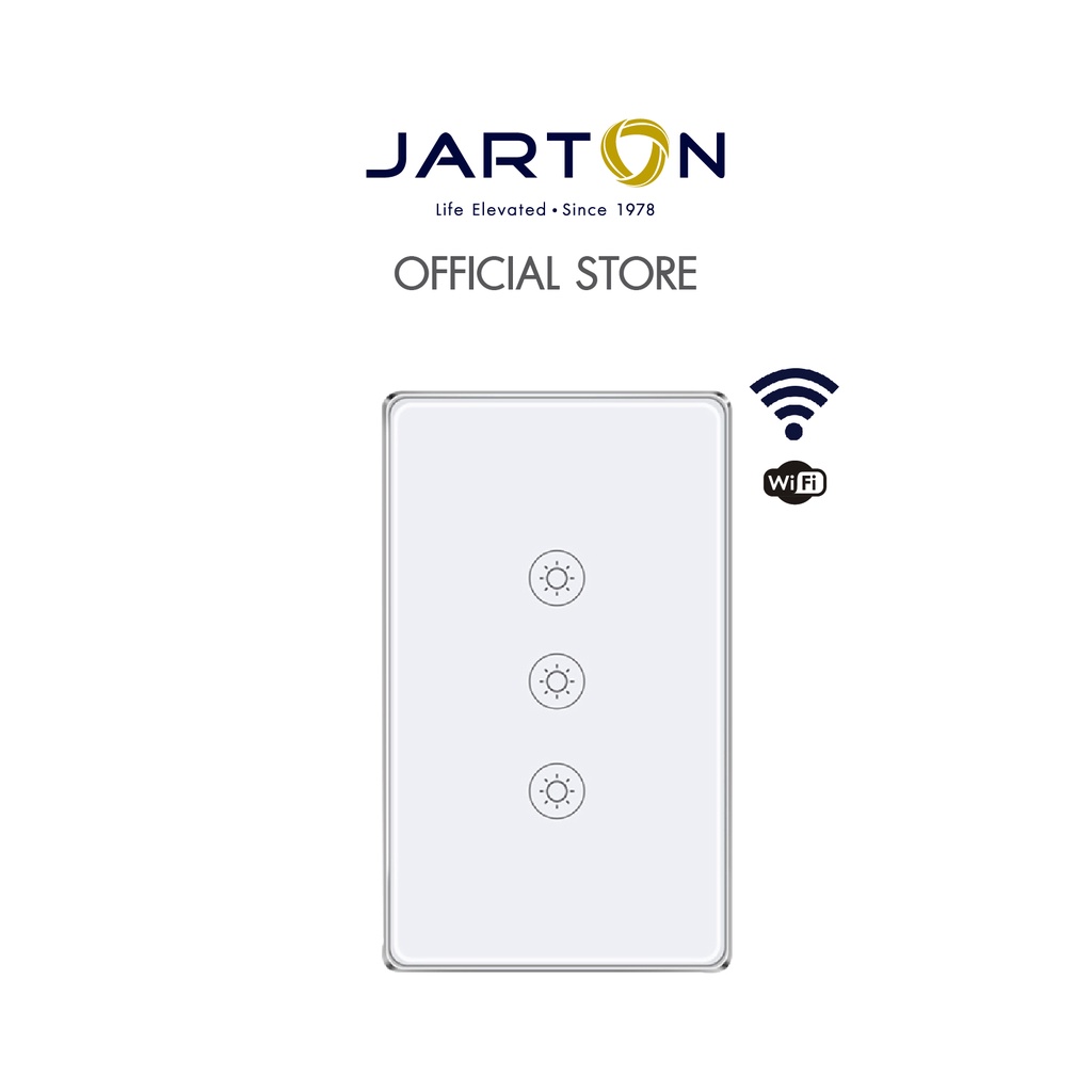 jarton-wi-fi-สวิตช์ไฟระบบสัมผัส-1-ดับ-without-neutral-line