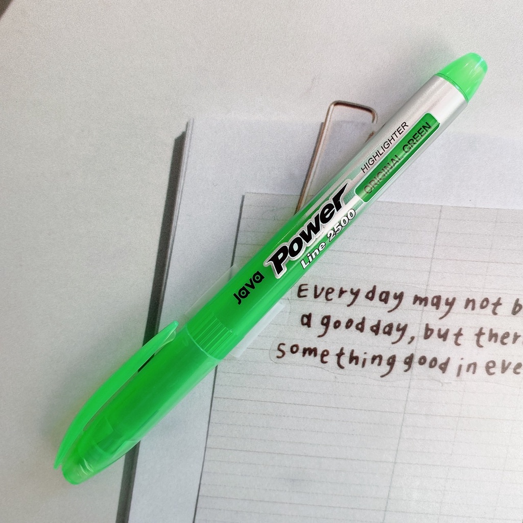 JAVA Power Line 2500 Highlighter / จาวา พาวเวอร์ ไลน์ ปากกาเน้นข้อความ ...