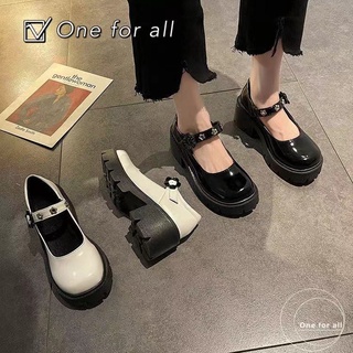 ภาพขนาดย่อของภาพหน้าปกสินค้าพร้อมส่ง ฮิตที่สุด รุ่น TX283 รองเท้าหนังแฟชั่น ส้นสูงหุ้มส้น น้ำหนักเบาสบาย สไตล์ญี่ปุ่น จากร้าน one___for__all บน Shopee