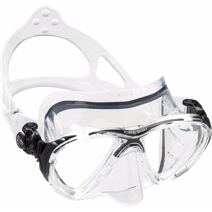 cressi-big-eyes-evolution-mask-clear-frame-หน้ากากดำน้ำ-สำหรับผู้ใหญ่-อุปกรณ์ดำน้ำ