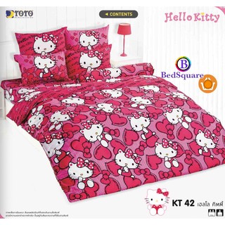 TOTO ครบเซ็ต ผ้าปูที่นอน (รวมผ้านวม) ลาย KT42 Hello Kitty