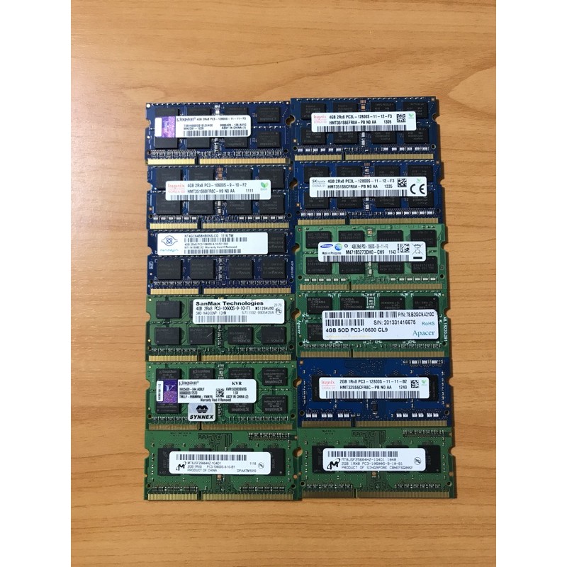 แรมโน๊ตบุ๊ค มือสอง DDR3 DDR3L 2/4 GB 1333/1600 คละยี่ห้อ | Shopee Thailand