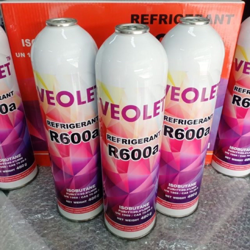 ภาพสินค้าน้ำยา R600 สำหรับเติมตู้เย็น ยี่ห้อ Veolet ยี่ห้อcool ฟรีวาล์ว จากร้าน phungpirapun บน Shopee ภาพที่ 1